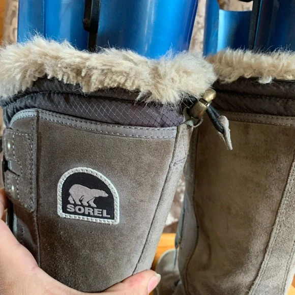 Sorel Women's Tivoli III High winter boots‎ Quarry/Cloud Grey Size 8 Waterproof - Picture 7 of 10
